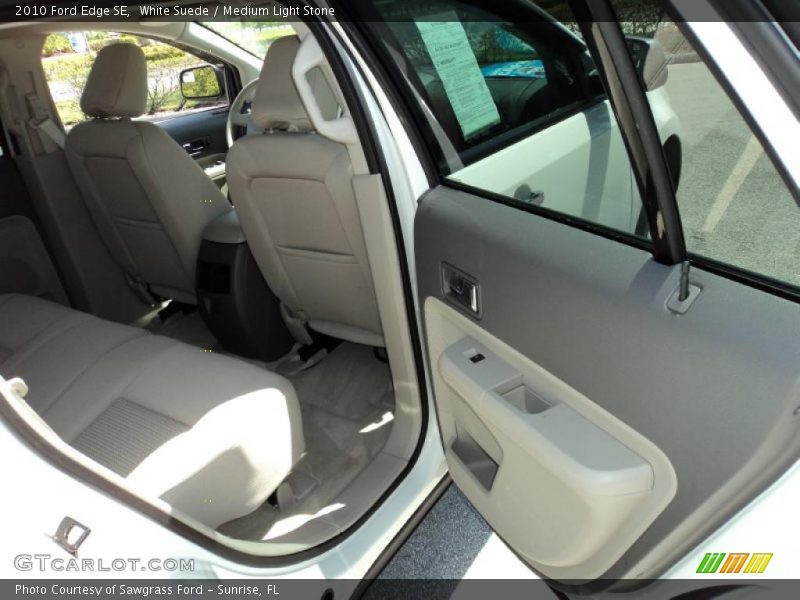 White Suede / Medium Light Stone 2010 Ford Edge SE