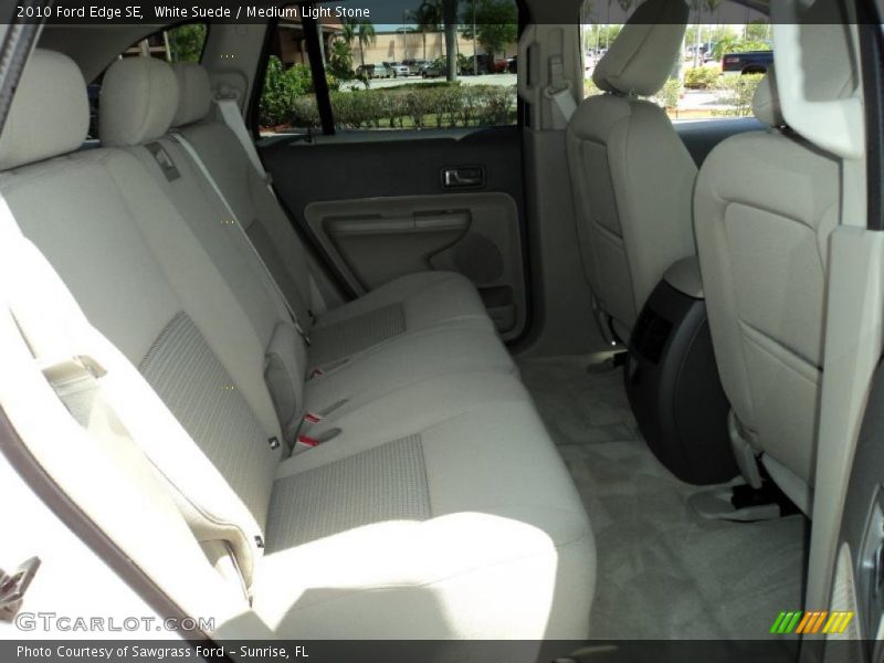 White Suede / Medium Light Stone 2010 Ford Edge SE