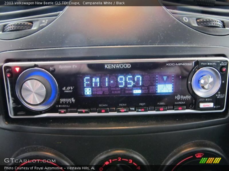 Campanella White / Black 2003 Volkswagen New Beetle GLS TDI Coupe