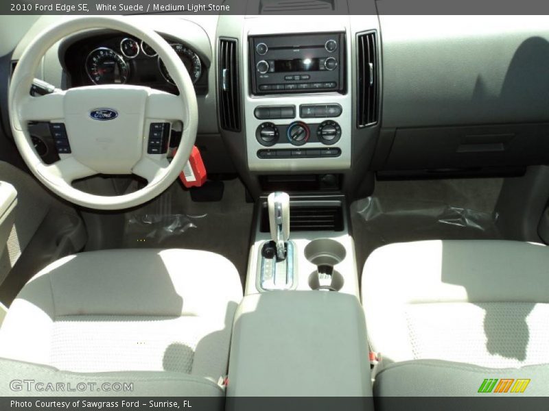 White Suede / Medium Light Stone 2010 Ford Edge SE