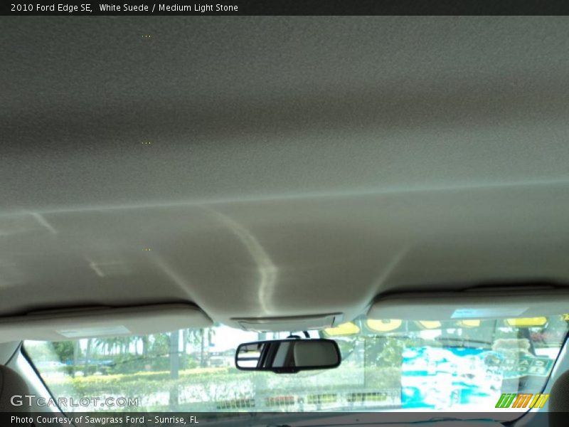 White Suede / Medium Light Stone 2010 Ford Edge SE