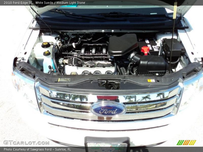 White Suede / Medium Light Stone 2010 Ford Edge SE
