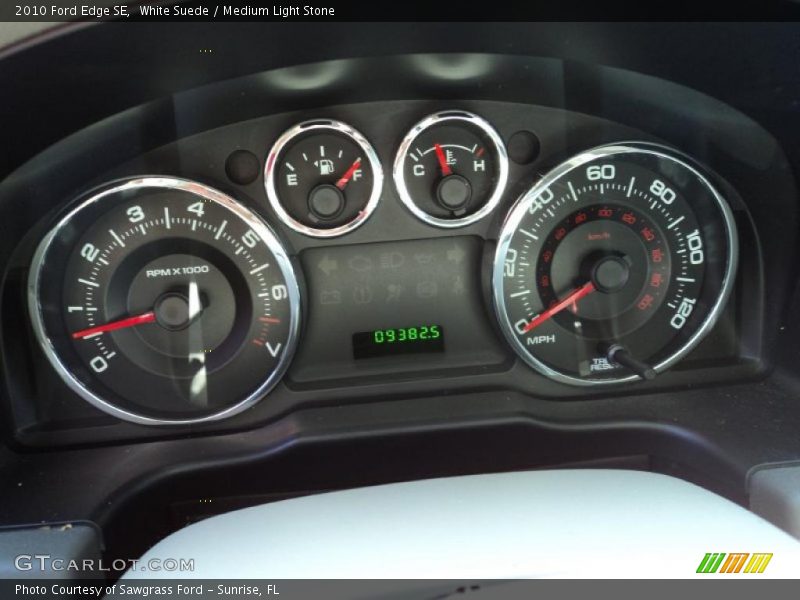 White Suede / Medium Light Stone 2010 Ford Edge SE