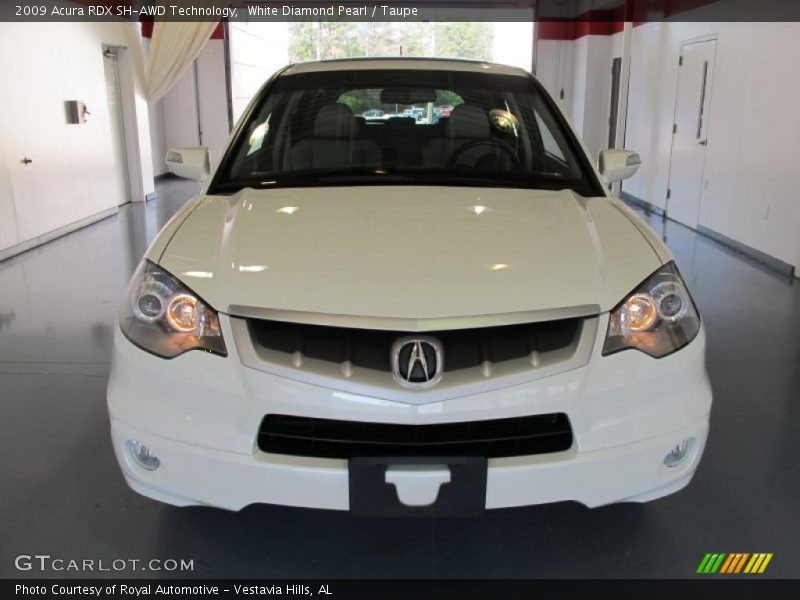 White Diamond Pearl / Taupe 2009 Acura RDX SH-AWD Technology