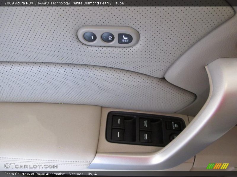 White Diamond Pearl / Taupe 2009 Acura RDX SH-AWD Technology