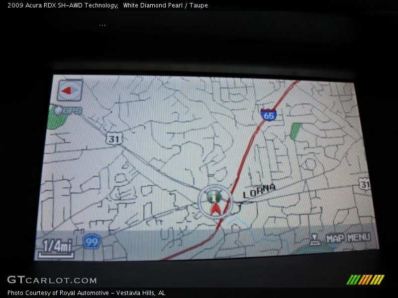 Navigation of 2009 RDX SH-AWD Technology