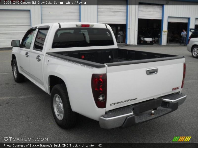 Summit White / Pewter 2005 GMC Canyon SLE Crew Cab