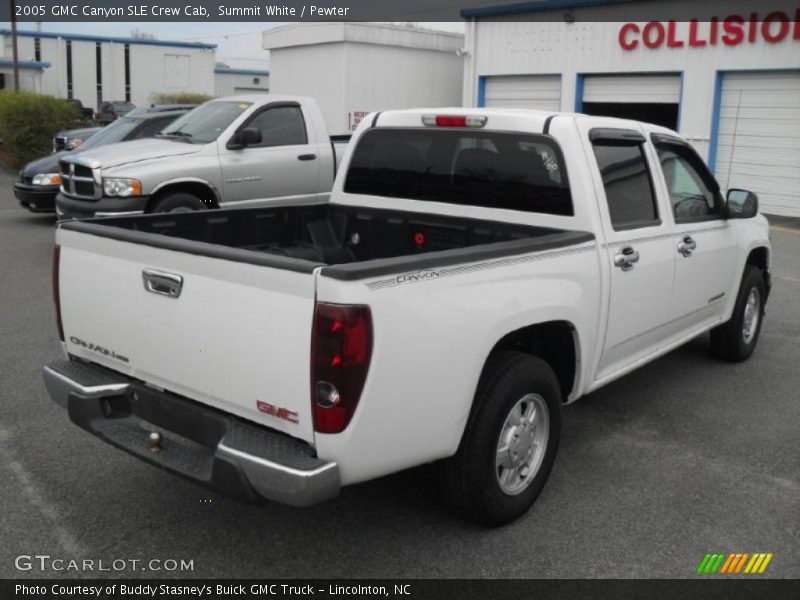Summit White / Pewter 2005 GMC Canyon SLE Crew Cab