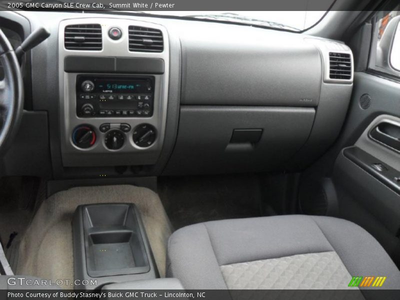 Summit White / Pewter 2005 GMC Canyon SLE Crew Cab