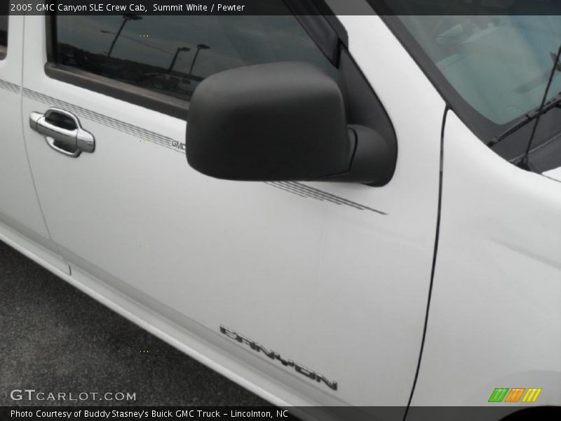 Summit White / Pewter 2005 GMC Canyon SLE Crew Cab