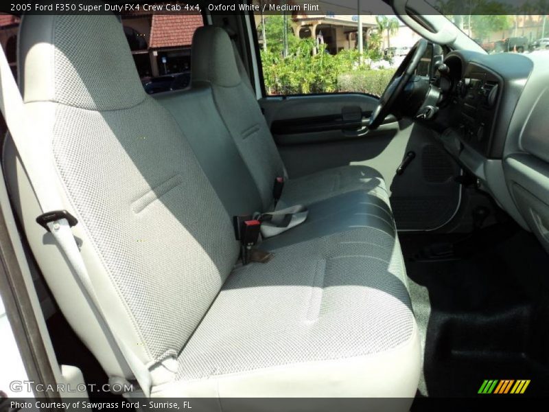 Oxford White / Medium Flint 2005 Ford F350 Super Duty FX4 Crew Cab 4x4
