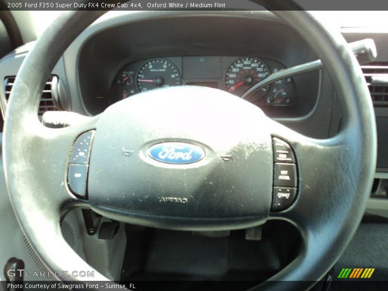 Oxford White / Medium Flint 2005 Ford F350 Super Duty FX4 Crew Cab 4x4