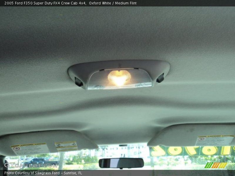 Oxford White / Medium Flint 2005 Ford F350 Super Duty FX4 Crew Cab 4x4