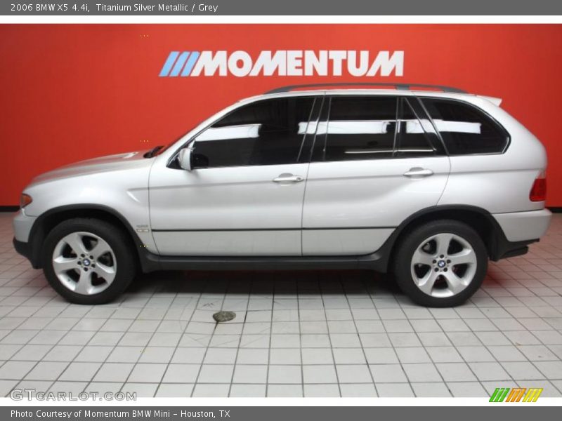 Titanium Silver Metallic / Grey 2006 BMW X5 4.4i
