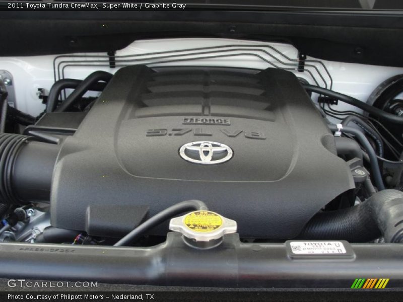 Super White / Graphite Gray 2011 Toyota Tundra CrewMax