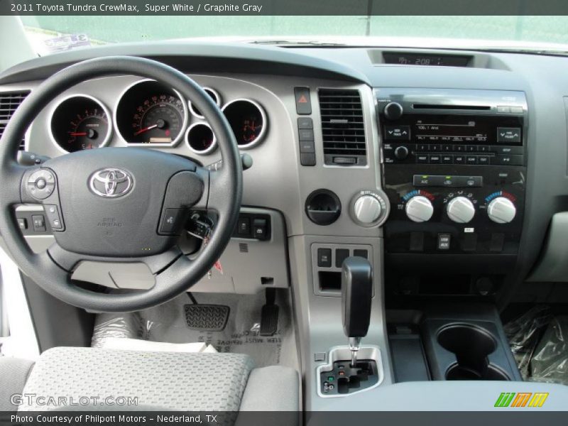 Super White / Graphite Gray 2011 Toyota Tundra CrewMax