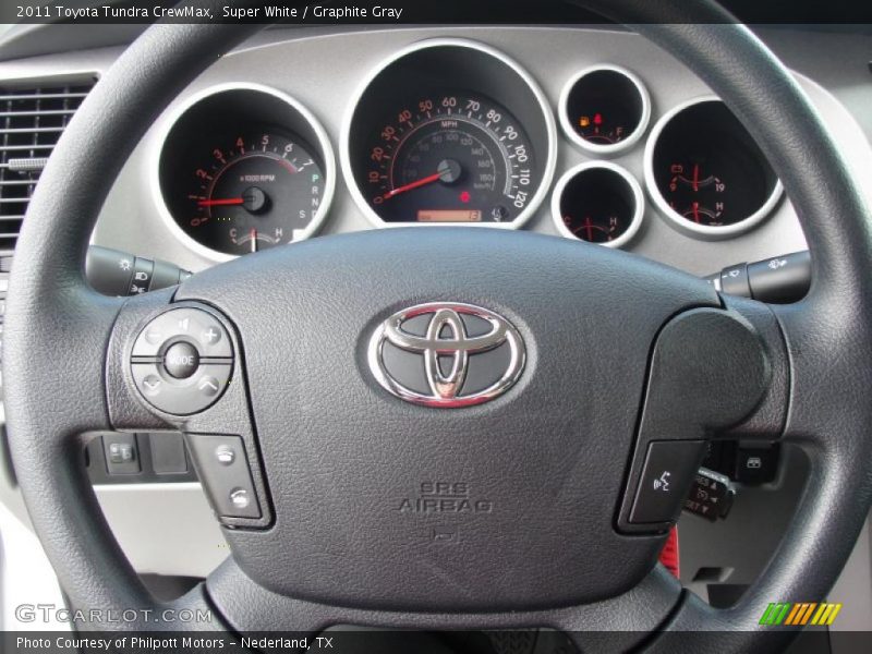 Super White / Graphite Gray 2011 Toyota Tundra CrewMax