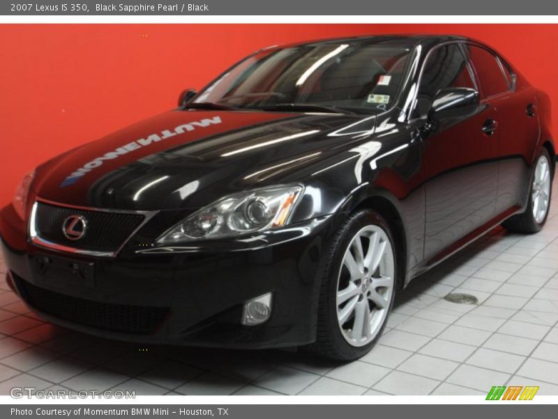 Black Sapphire Pearl / Black 2007 Lexus IS 350