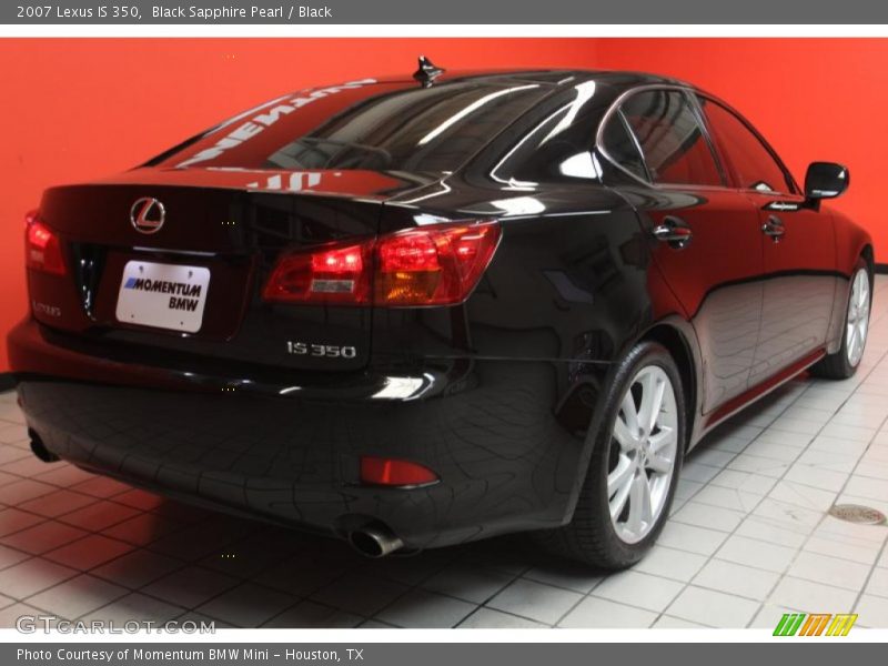 Black Sapphire Pearl / Black 2007 Lexus IS 350