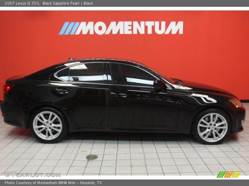 Black Sapphire Pearl / Black 2007 Lexus IS 350