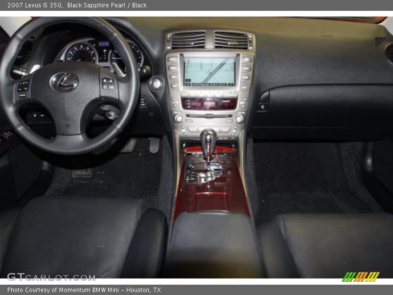 Black Sapphire Pearl / Black 2007 Lexus IS 350