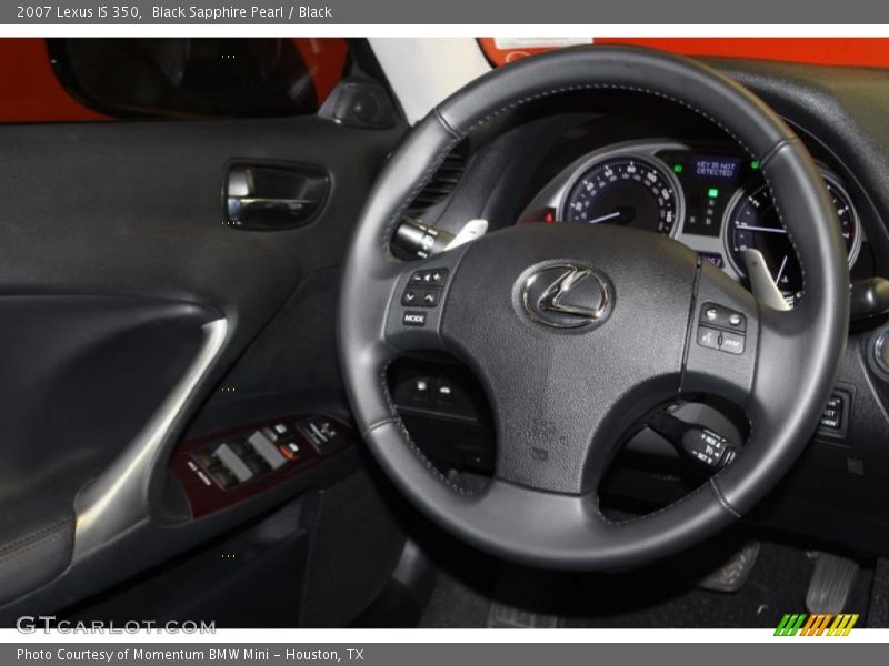 Black Sapphire Pearl / Black 2007 Lexus IS 350