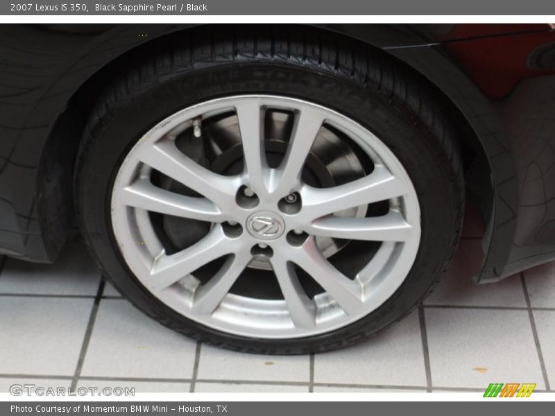 Black Sapphire Pearl / Black 2007 Lexus IS 350