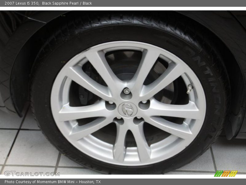 Black Sapphire Pearl / Black 2007 Lexus IS 350