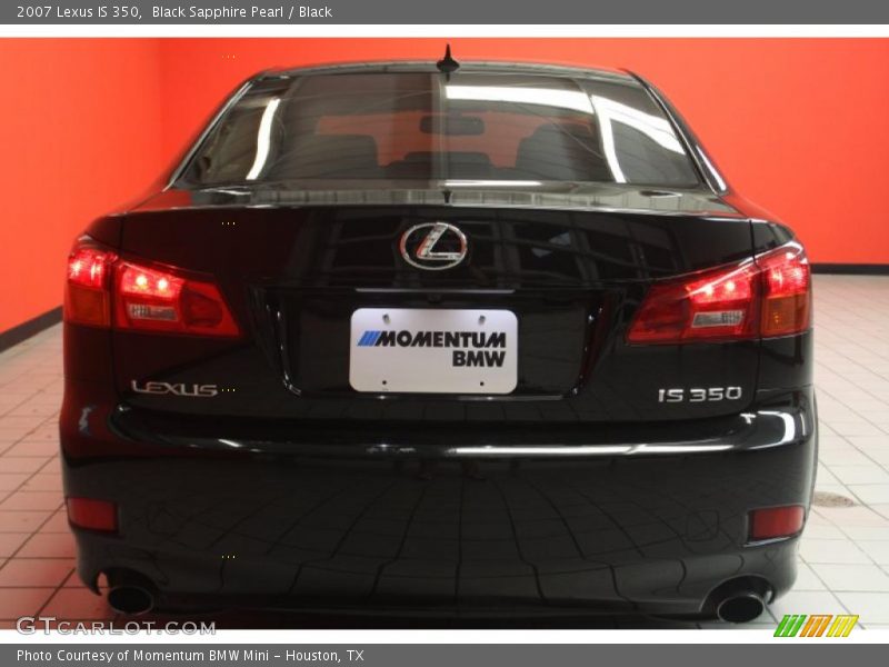 Black Sapphire Pearl / Black 2007 Lexus IS 350