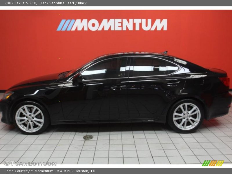 Black Sapphire Pearl / Black 2007 Lexus IS 350