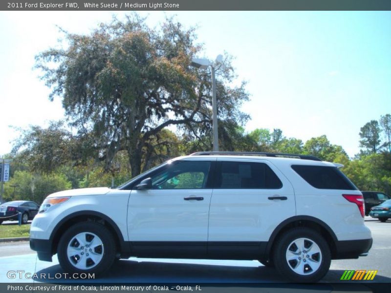 White Suede / Medium Light Stone 2011 Ford Explorer FWD