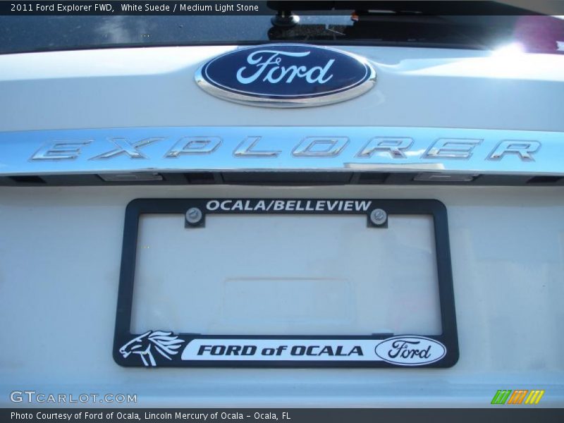 White Suede / Medium Light Stone 2011 Ford Explorer FWD