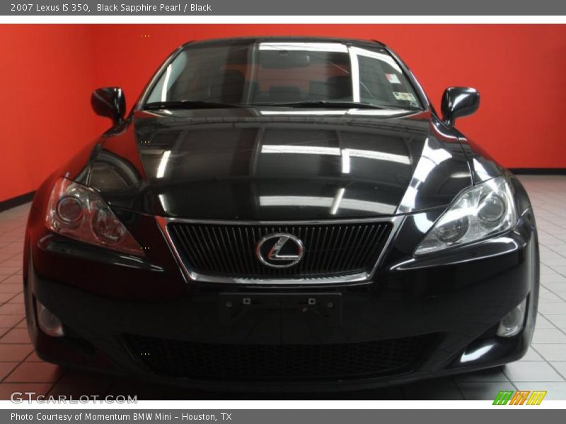 Black Sapphire Pearl / Black 2007 Lexus IS 350