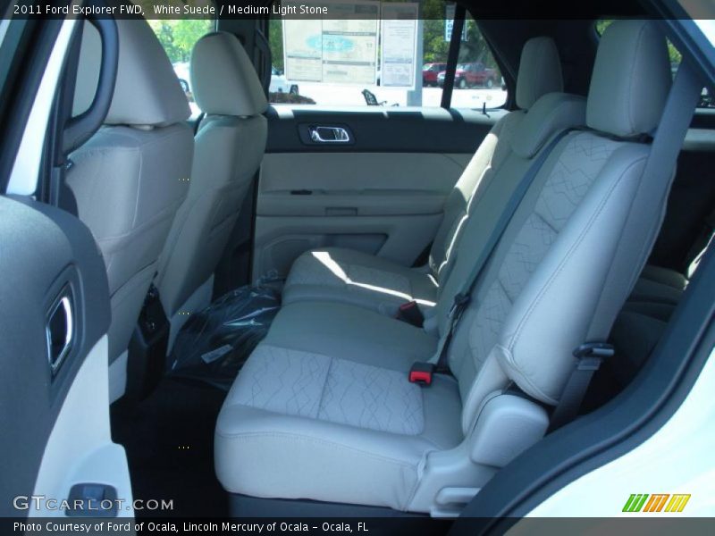 White Suede / Medium Light Stone 2011 Ford Explorer FWD