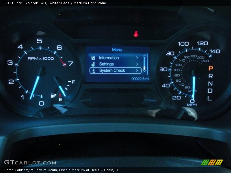 White Suede / Medium Light Stone 2011 Ford Explorer FWD