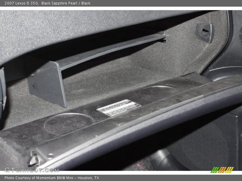 Black Sapphire Pearl / Black 2007 Lexus IS 350