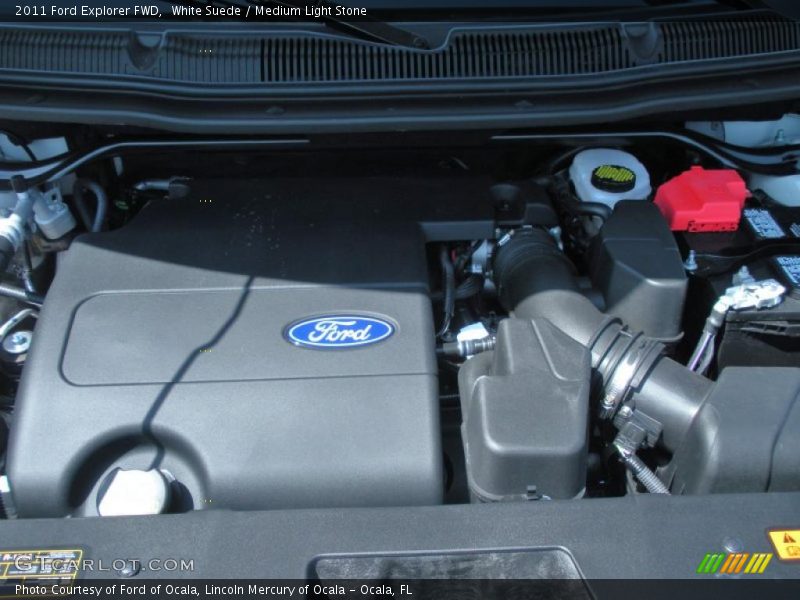 White Suede / Medium Light Stone 2011 Ford Explorer FWD