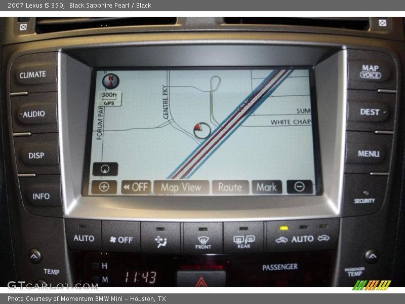 Black Sapphire Pearl / Black 2007 Lexus IS 350