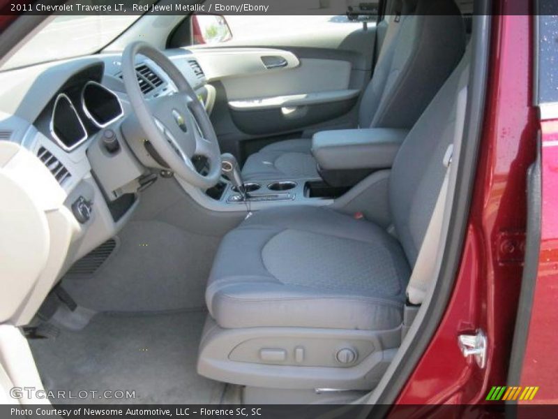 Red Jewel Metallic / Ebony/Ebony 2011 Chevrolet Traverse LT