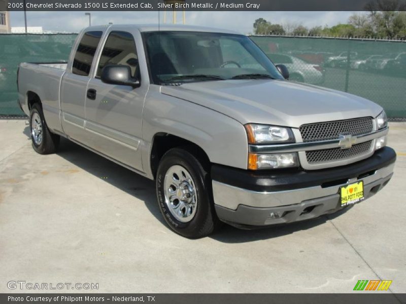 Silver Birch Metallic / Medium Gray 2005 Chevrolet Silverado 1500 LS Extended Cab