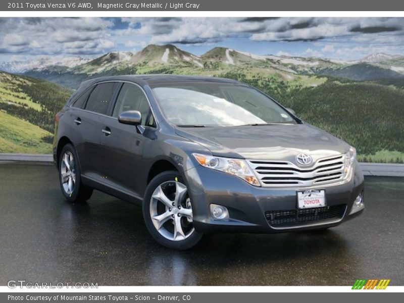 Magnetic Gray Metallic / Light Gray 2011 Toyota Venza V6 AWD