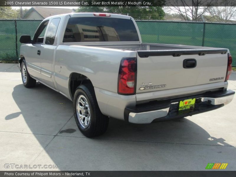 Silver Birch Metallic / Medium Gray 2005 Chevrolet Silverado 1500 LS Extended Cab