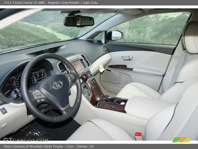 Magnetic Gray Metallic / Light Gray 2011 Toyota Venza V6 AWD