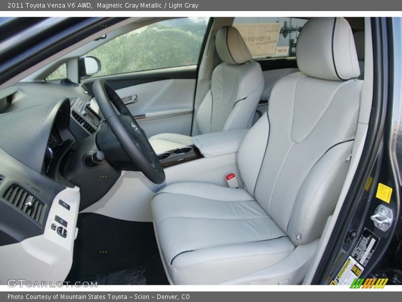 Magnetic Gray Metallic / Light Gray 2011 Toyota Venza V6 AWD