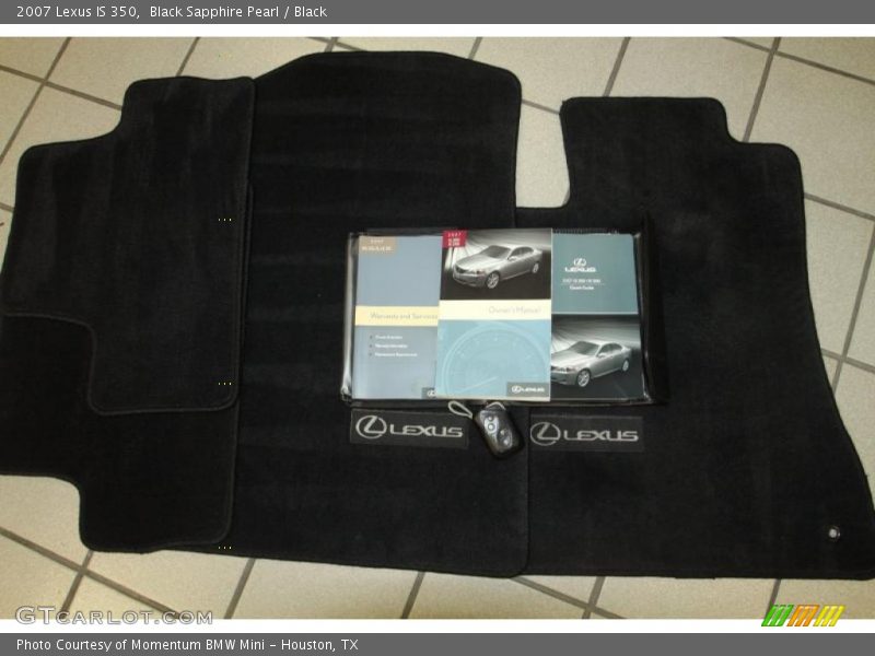 Black Sapphire Pearl / Black 2007 Lexus IS 350