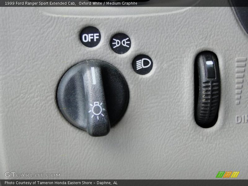 Controls of 1999 Ranger Sport Extended Cab
