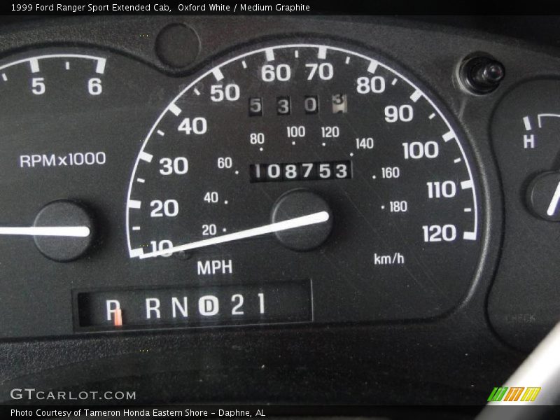 Oxford White / Medium Graphite 1999 Ford Ranger Sport Extended Cab