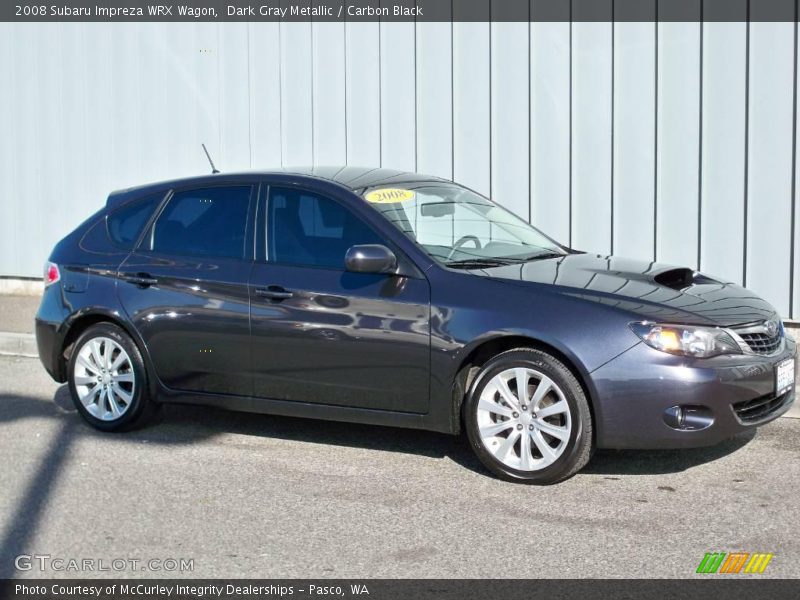 Dark Gray Metallic / Carbon Black 2008 Subaru Impreza WRX Wagon