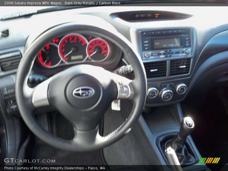 Dark Gray Metallic / Carbon Black 2008 Subaru Impreza WRX Wagon