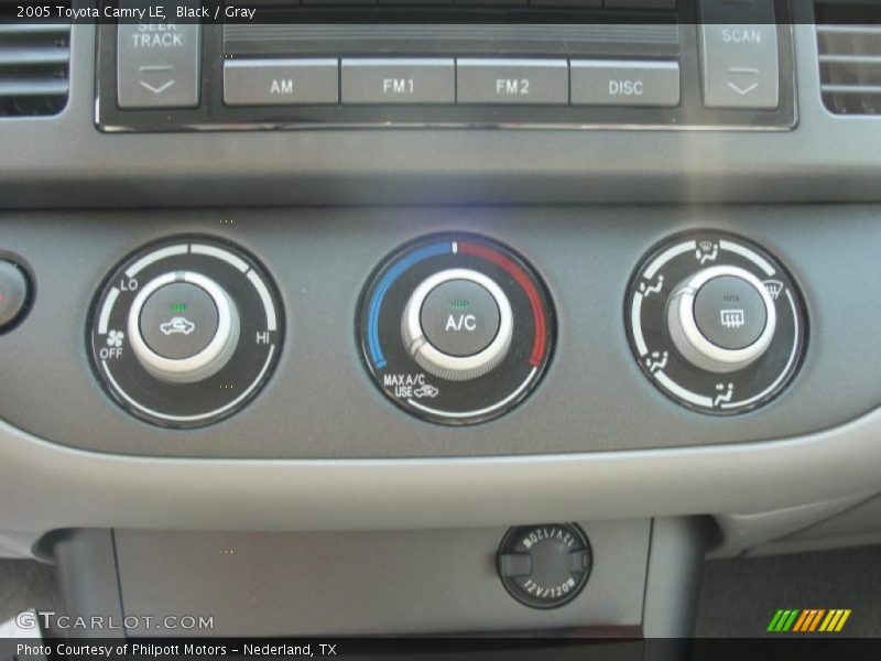 Black / Gray 2005 Toyota Camry LE